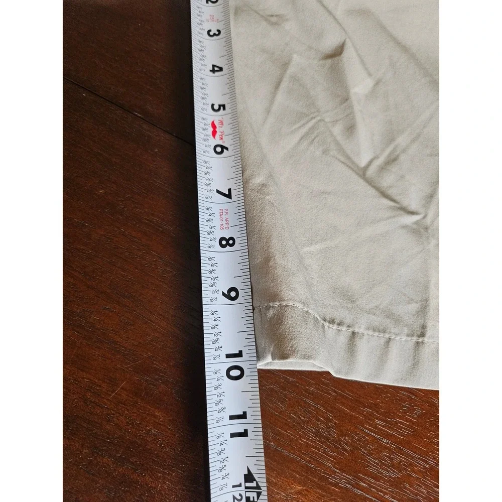 Adidas Golf Shorts Men 36 Tan Khaki Flat Front Stretch Performance